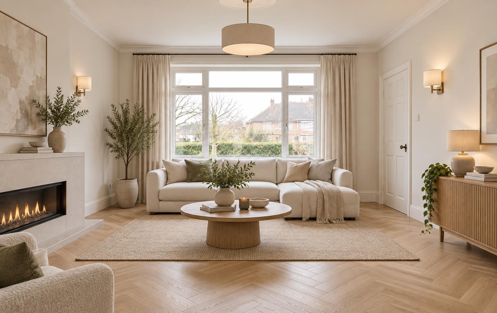 Living room after renovation